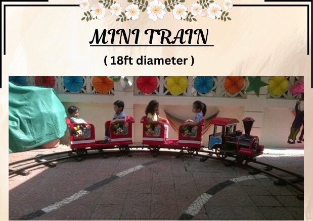 Mini Train kids bouncy amusement rental Mumbai Ahmedabad