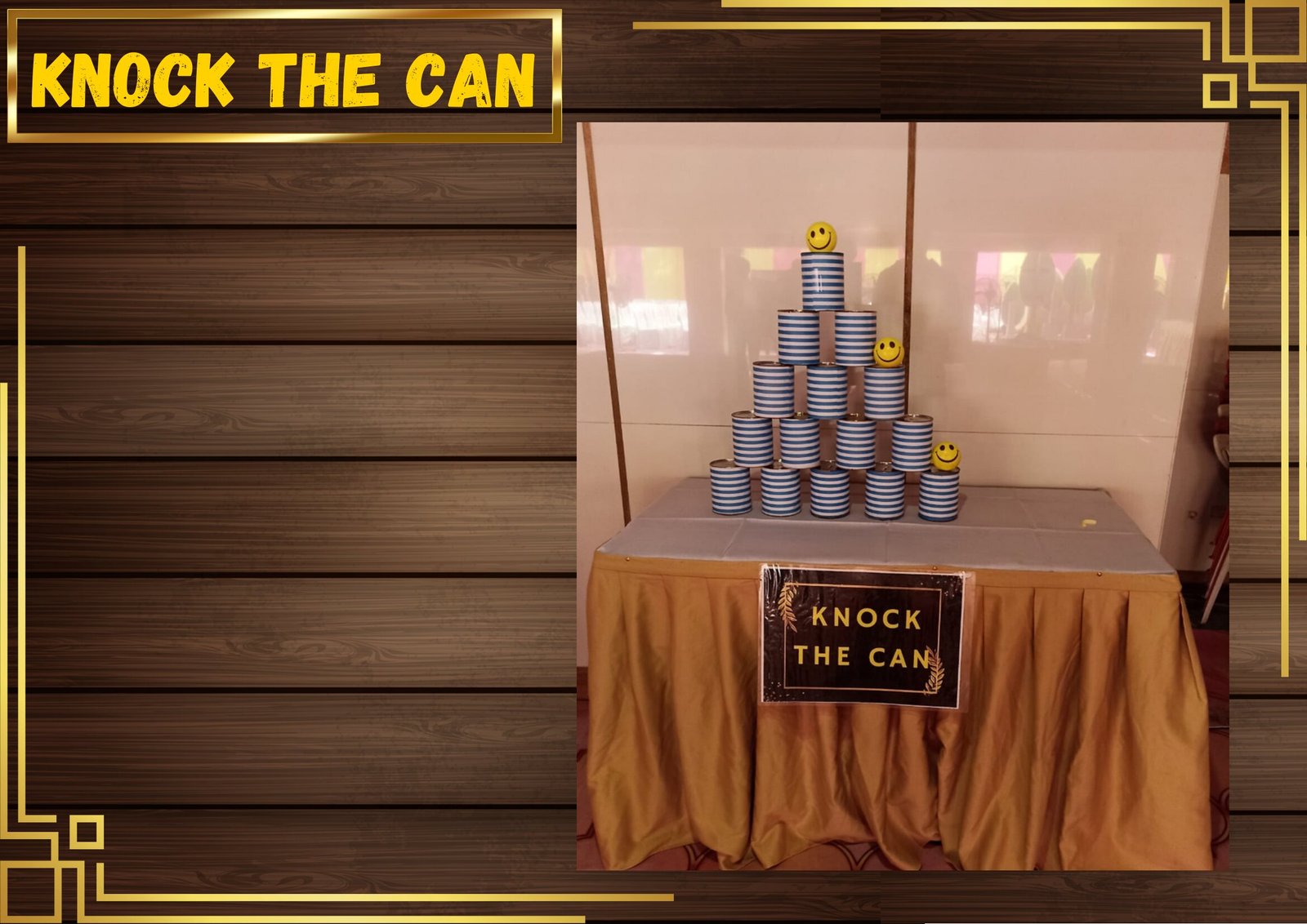 Knock The Can kids game