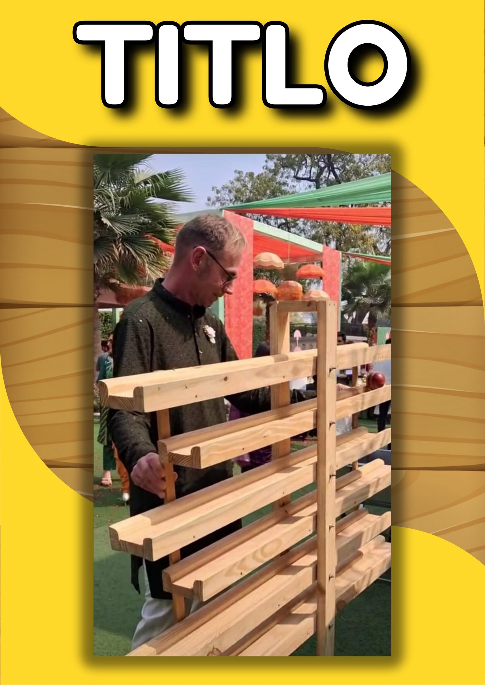 Vertical Zig Zag Ball Run wooden board game on rent Mumbai Ahmedabad Gujarat