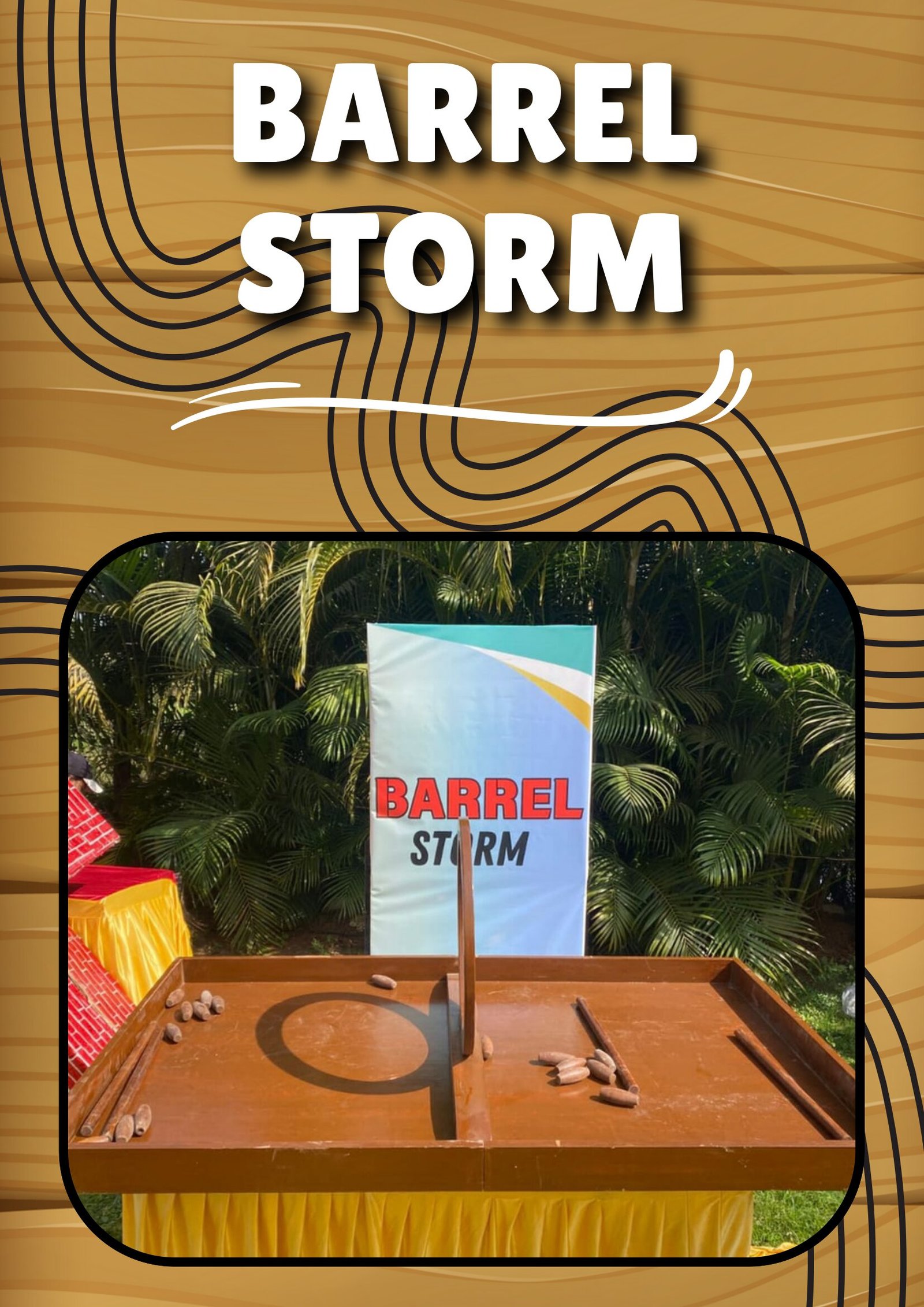 Barrel Storm Game wooden board game on rent Mumbai Ahmedabad Gujarat